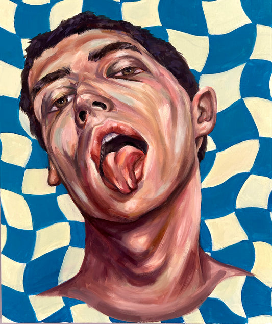 “The Kiss — playing with the boundary between desire and distortion.”