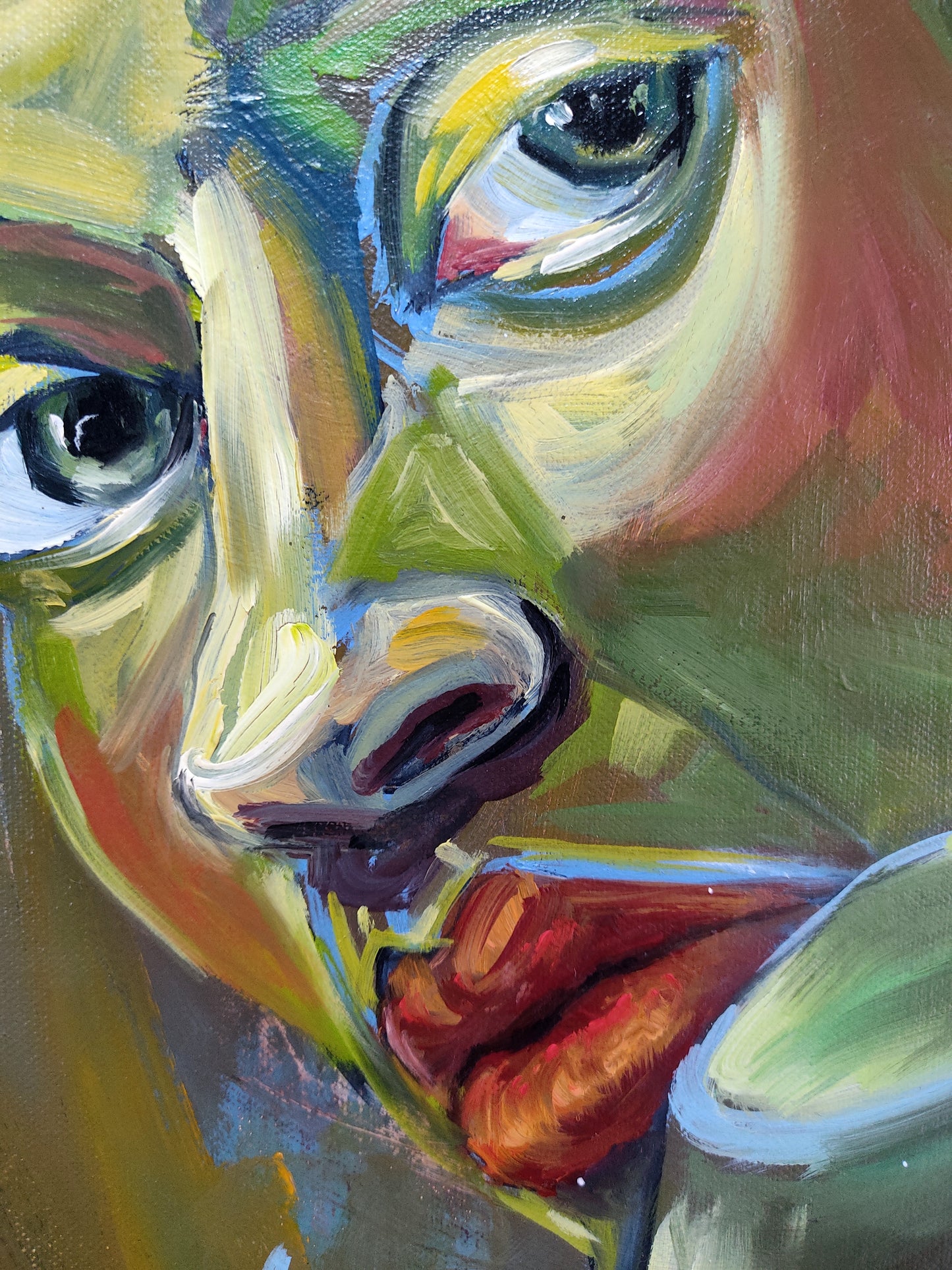 Nothing but a green portrait