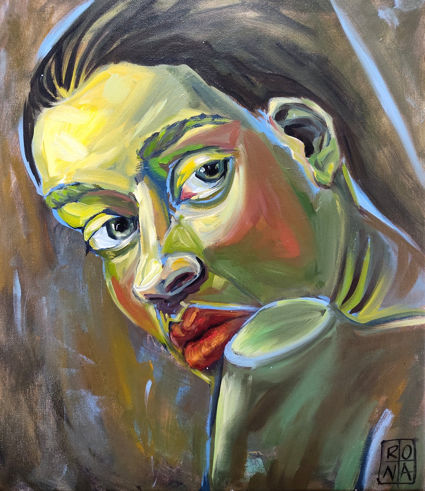 Nothing but a green portrait
